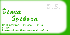 diana szikora business card